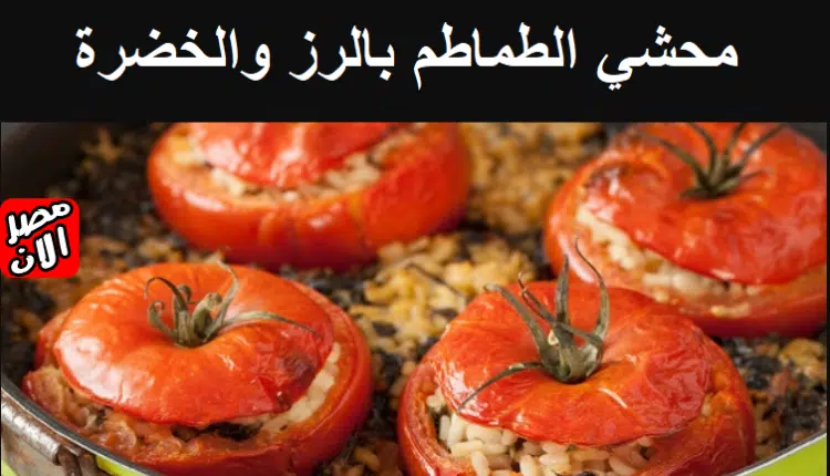 محشي الطماطم بالرز والخضرة